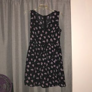 Black Flowered Dress